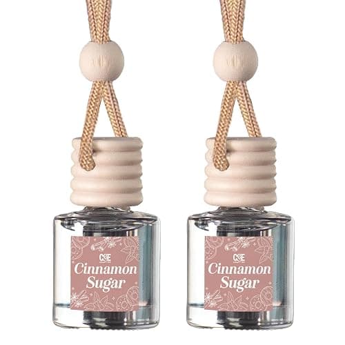 CANDECraftCo Car Air Hanging Fragrance Oil, Car Auto Freshener for Essential Oils, Scents Fragrance Aromatherapy Automobile Diffuser, Long Lasting (Cinnamon Sugar) - Image 1