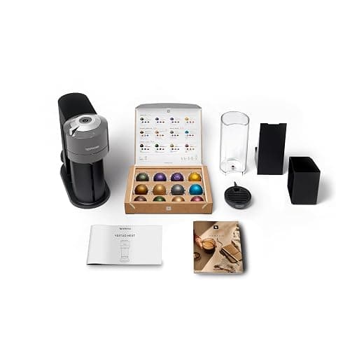 De'Longhi Nespresso Vertuo Next ENV120.GY, Machine à Café en Capsules, Machine à Café Portion Unique, 5 Tailles de Tasse, Technologie Centrifusion, Ensemble de Bienvenue Inclus, Gris Foncé thumbnail 9
