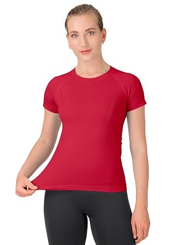 MathCat Workout Shirts for Women,Yoga Short Sleeve Workout Tops,Breathable Athletic Gym Shirt - Image 1