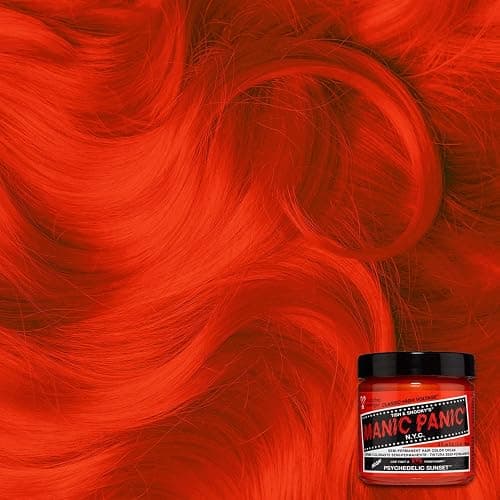 MANIC PANIC Classic Psychedelic Sunset Semi Permanent Hair Color - Neon Orange Hair Dye for Women & Men That Lasts 4-6 Weeks - Vegan, Ammonia & Cruelty-Free - Create & Mix Custom Shades (4oz) thumbnail 3