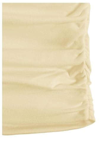 Floerns Girl's Basic Sleeveless Bandeau Kids Strapless Ruched Tube Tops thumbnail 5
