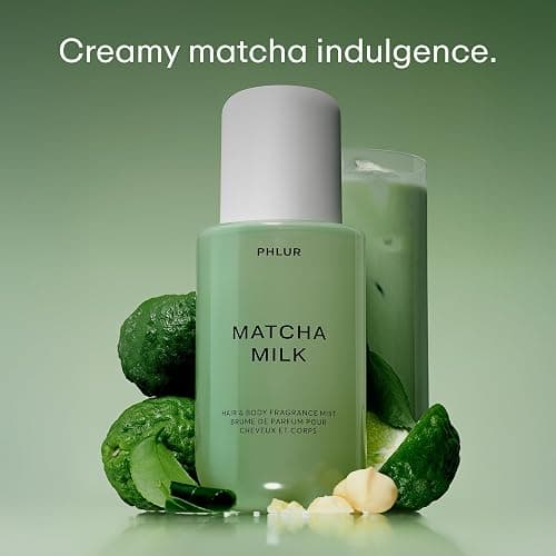 PHLUR Matcha Milk Body Mist - Hair & Body Fragrance Mist - Body Spray with Matcha, Macadamia Milk, Bergamot, Vanilla, Musk and Amber (8 Fl Oz) thumbnail 2