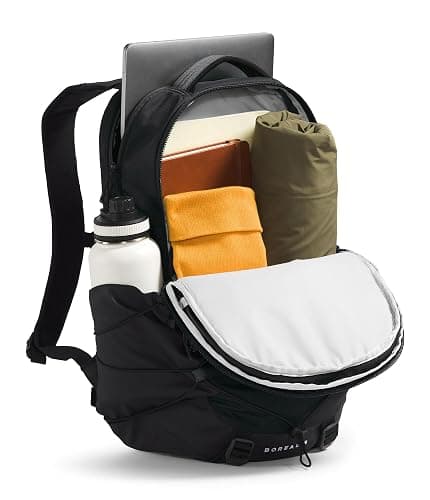 The North Face Borealis Commuter Laptop Backpack - Water Repellent, Laptop Sleeve, Large Main Compartment, TNF Black/TNF Black-NPF, One Size thumbnail 6