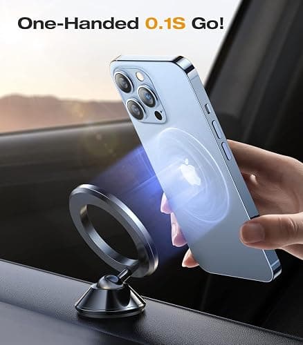 VICSEED 2025 Upgrade for MagSafe Car Mount, [Military-Grade] [High & Low Temp Resistance] Magnetic Phone Holder for Car Dashboard 360 Rotatable Car Phone Holder Mount for iPhone 17 Pro Max 16 15 14 13 thumbnail 8
