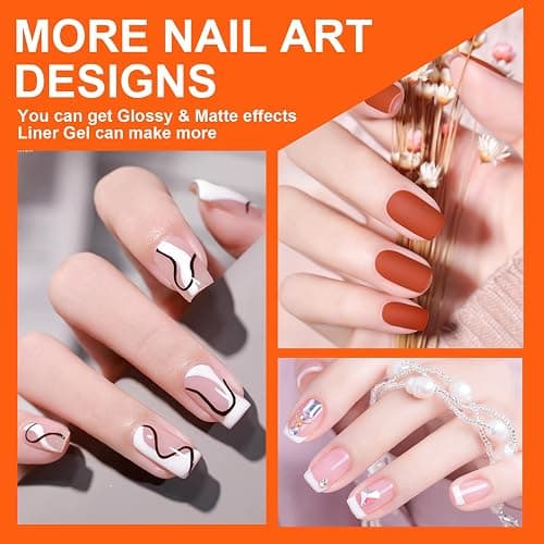 ERARROW 30 Pcs Gel Nail Polish Set, Nail Polish 24 Colors, Popular Nail Art Colors UV LED Soak Off Nail Gel Kit with Glossy & Matte Top Coat Base Coat… thumbnail 7