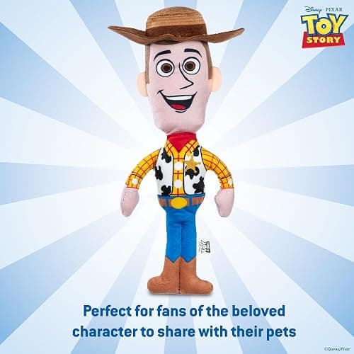Disney for Pets Pixar’s Woody Woofin' Pet Toy Pixar Dog Toys | Plus Toy for Dogs Inspired by Woody from Pixar’s Toy Story with Squeaker, 9 Inch thumbnail 2