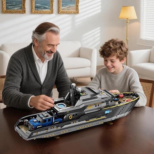 Reobrix Luxury Yacht Building Block Set for Adult 66103, Cruise Ship Building Toy Boat Model Kit, Yacht Collectible Display Decorations Gift for Adult Boys Girls Kids 14+ (4421PCS) thumbnail 2