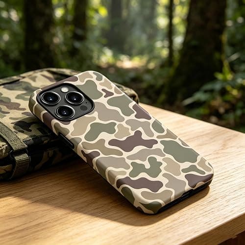 YASYGOSHOO Camo Phone Case Compatible with MagSafe,Hybrid 2-Layer Protective Magnetic Camo Case for iPhone 15 Plus thumbnail 4
