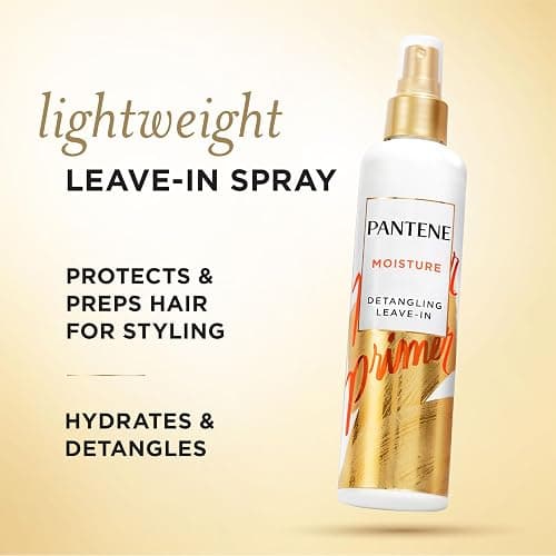Pantene Conditioning Detangler Spray, Pro-V Repair & Protect, Nutrient Boost for Damaged Hair, Antioxidant Enriched, Leave-In Conditioner, Smooth & Shine, Sulfate-Free, 8.5 Fl Oz, 3 Pack thumbnail 2