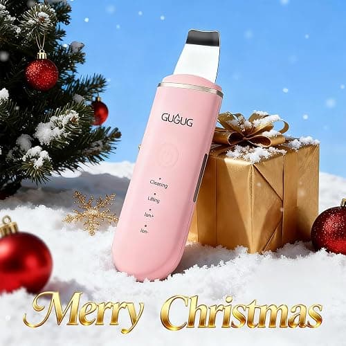 GUGUG Skin Scrubber Face Spatula Skin Spatula Pore Cleaner Blackhead Remover Tools for Facial Deep Cleansing-4 Modes, Pink thumbnail 2