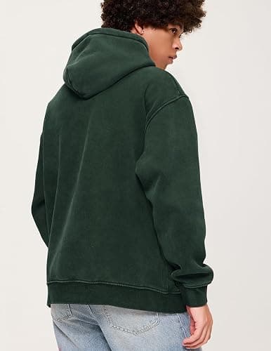 Aelfric Eden Hoodies Mens Acid Wash Hoodie Oversized Vintage Heavyweight Cotton Fleece Hooded Pullover Sweatshirt thumbnail 3