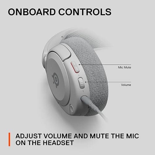 SteelSeries Arctis Nova 1 Multi-System Gaming Headset — Hi-Fi Drivers — 360° Spatial Audio — Comfort Design — Durable — Ultra Lightweight — Noise-Cancelling Mic — PC, PS5/PS4, Switch, Xbox - White thumbnail 10