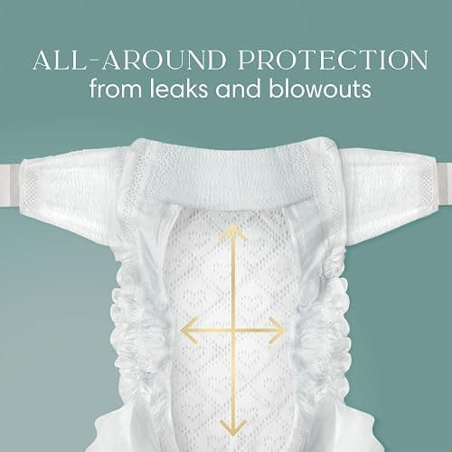 Pampers Amore, Size 1 (8-14 lbs), 82 Count, Our Best Diaper – Hypoallergenic & Fragrance Free, Up to 100% Leakproof, Soft as Cashmere thumbnail 7