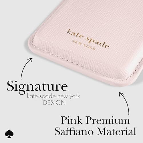kate spade new york Magnetic Wallet/Card Holder - Compatible with MagSafe Phones and Cases - Pale Dogwood thumbnail 3
