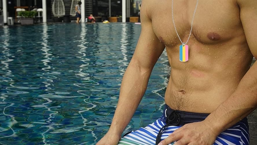 COLDDOX Progress Pride Dog Tags Pendant Rainbow Pride Gift LGBT Necklace - Pansexual Pride thumbnail 7