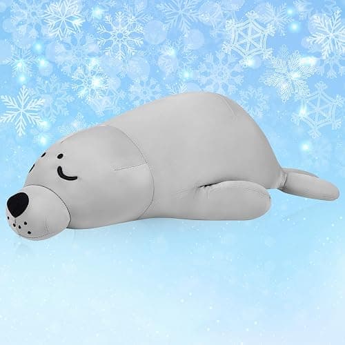 My OLi 24'' Seal Cooling Stuffed Animal Huggy Animal Cooling Pillow | Coolable Stuffed Seal Pillow Soft Toy Plush Hugging Pillow Plush Toys Gift for Kids Adults Friend Family - Image 1
