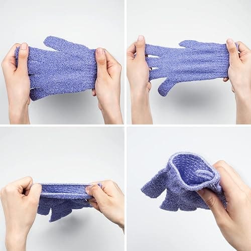 30 Pcs Exfoliating Gloves for Shower, 15 Colors Body Exfoliator Glove with Hanging Loop, Scrub Exfoliate Glove Mitt Bath Face Spa Hand Scrubber Wash Deep Scrubbing Dead Skin for Women Men, by Aisuly thumbnail 6
