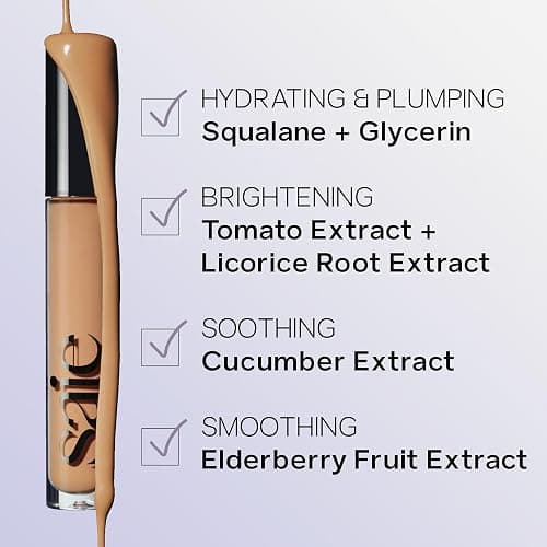 Saie Hydrabeam Under Eye Brightener - Sheer + Hydrating Eye Brightener with Cucumber Extract - Instantly Illuminates Skin for a Radiant Finish - Shade 1.5 (0.2 oz) thumbnail 2