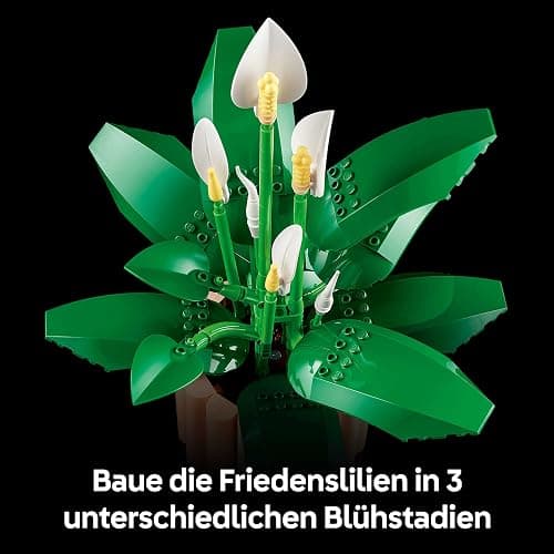 LEGO Botanicals Friedenslilie - Set mit Kunstpflanze für Erwachsene - mit künstlicher weißer Blüten und Knospen für DIY Deko - Geschenkidee für Frauen - 11504 thumbnail 6
