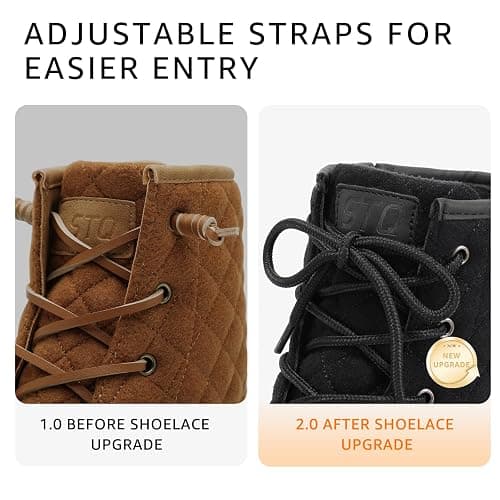STQ Duck Boots for Women Waterproof Winter Boots Quilted Snow Boots thumbnail 8