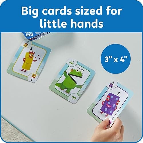 hand2mind Numberblocks Playing Cards, Travel Card Games for Kids, Counting Toys, Kindergarten Math Manipulatives, Preschool Learning Activities, Indoor Recess Games for Classroom, Kids Birthday Gift thumbnail 6