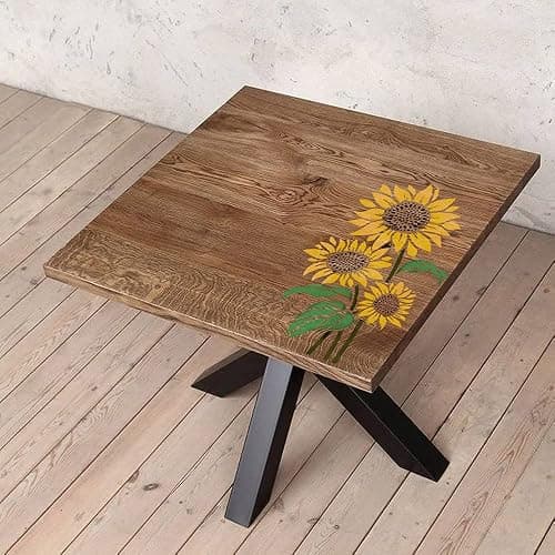 DLY LIFESTYLE Large Sunflower Stencil for Painting (12x15 Inches) - Flower Stencils for Crafts Reusable for Walls, Fabric, Furniture - Wall Stencil - Floral Stencils for Painting on Wood thumbnail 7