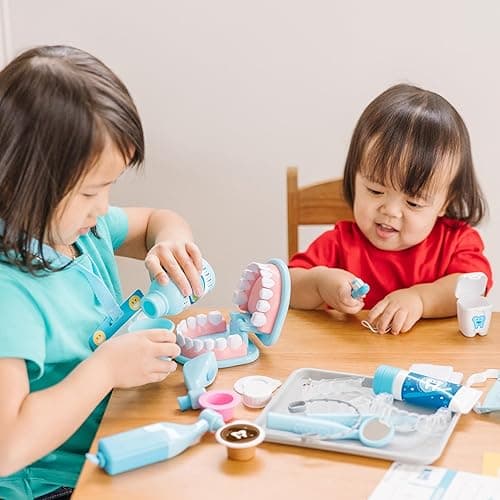 Melissa & Doug Super Smile Dentist Kit with Pretend Play Set of Teeth and Dental Accessories (25 Toy Pieces) Pretend Dentist Play Set, for Kids Ages 3+ thumbnail 8