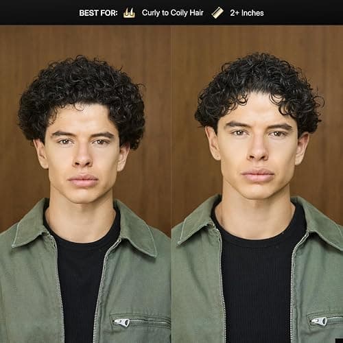 BASED Curl Cream for Men, Curl Defining Cream for Curly Hair, No Harsh Chemicals or Artificial Fragrance, Medium Hold, Hydrates & Nourishes with Agave, Silk Protein & Castor Oil, 8.5 oz (Pack of 1) thumbnail 2