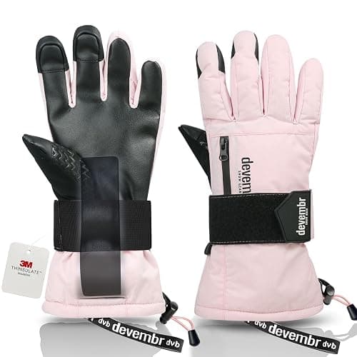 devembr Snowboarding Gloves with Wrist Guards, Ski Gloves Touchscreen, Snow Gloves Waterproof - Image 1