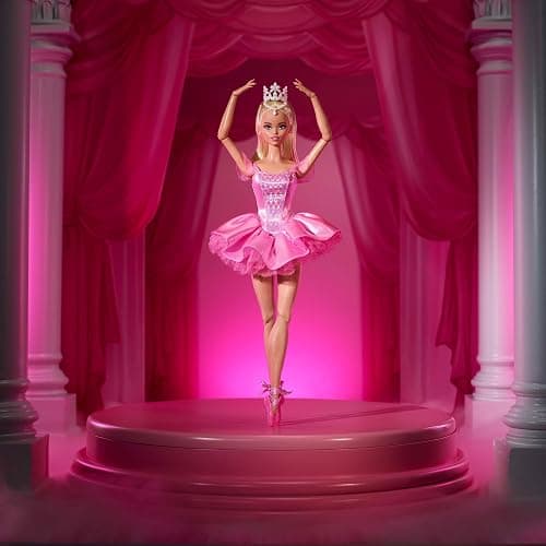 Barbie Signature Ballet Wishes Blonde Hair Doll with Pink Tutu | Collectible Fashion Doll in Satiny, with Pink Tutu and Giftable Packaging thumbnail 8