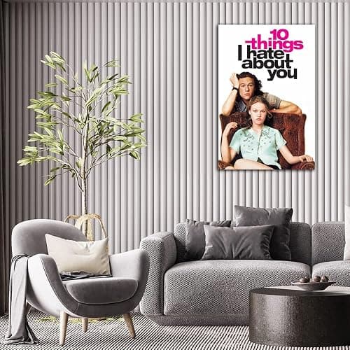 10 Things I Hate About You Poster Movie Poster Print Wall Art Canvas Painting Room Aesthetic Bedroom Decoration Pictures (Unframed, (12x18inch(30x45cm) thumbnail 4
