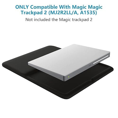 HONKID Wrist Rest for Magic Trackpad 2(MJ2R2LL/A, A1535), Wrist Rest Relieve Pain & Fatigue, Black thumbnail 3