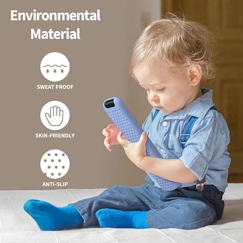 Hi Color Silicone Cover for TCL RC813 FMB1/RC923/RC902V Remote Protective Case Sleeve for TCL Smart TV Remote RC813 FMB1 Case Cover(Glow Blue) thumbnail 8