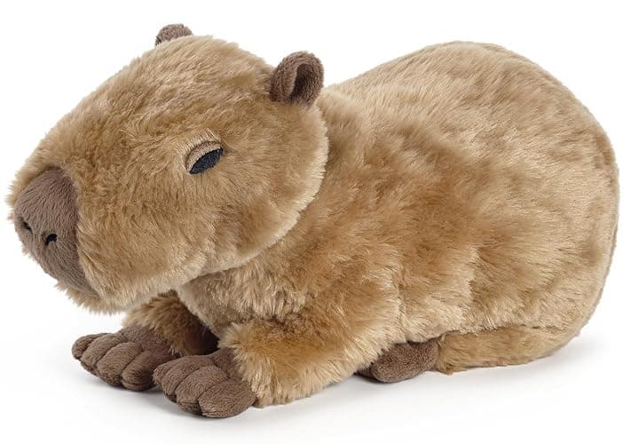 Capybara Stuffed Animals, Microwavable Stuffed Animal Adorable Fluffy Capybara Plush for Warmth Comfort, Heatable Coolable Lavender Scent Toy, Cute Soft Plushie Gift for Kids Adult & Children Boy Girl - Image 1