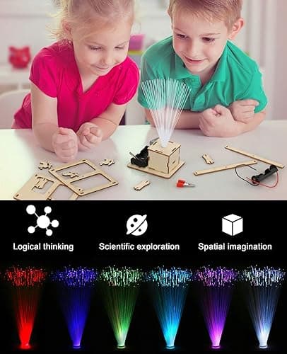 Poraxy 4 in 1 STEM Kits for Kids Age 8-10, Science STEM Projects for Kids 8-12, 3D Puzzles, Educational Craft Building Toys 8-13, Christmas Birthday Gifts for Girls Boys 6 7 8 9 10 11 12 13 Year Old thumbnail 5