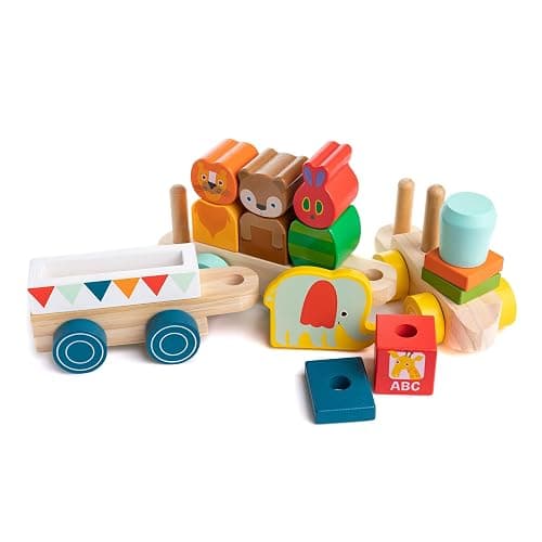 KIDS PREFERRED World of Eric Carle The Very Hungry Caterpillar Wooden Train Set, 12 Pieces thumbnail 8
