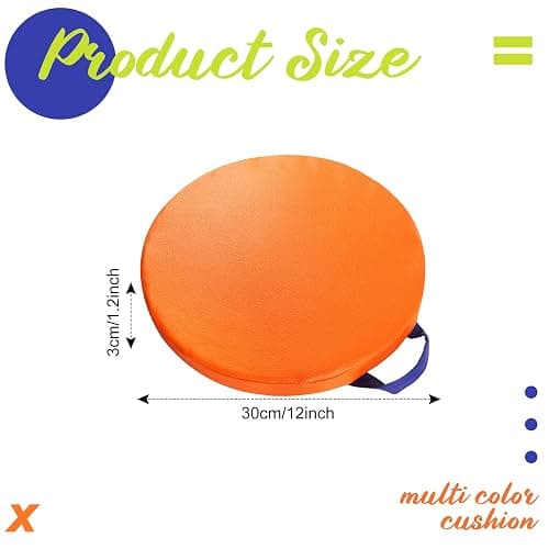 Sawysine 12 Pcs Floor Cushions Classroom Flexible Floor Seating with Handle for Kids in Home School Classroom Kindergarten Daycare Nursery (Classic Color,Round) thumbnail 3