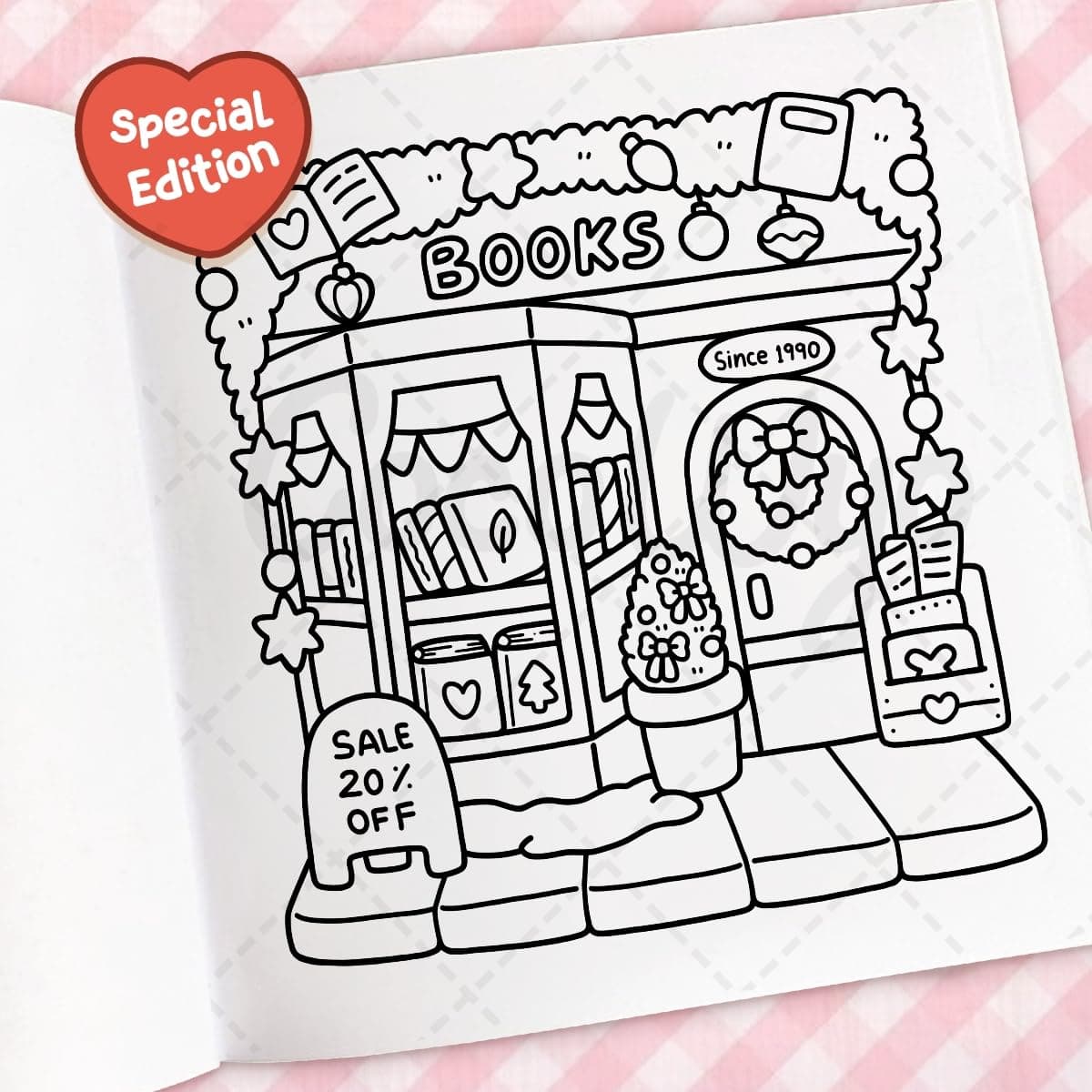 Cozy Christmas: The Cute and Relaxing Festive Colouring Book thumbnail 9