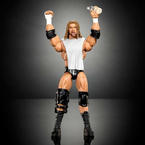 Mattel WWE Elite Collection Action Figure & Accessories, Premium Live Event Triple H Set, SummerSlam Series with Jesse “The Body” Ventura Build-A-Figure Parts​​​ thumbnail 4