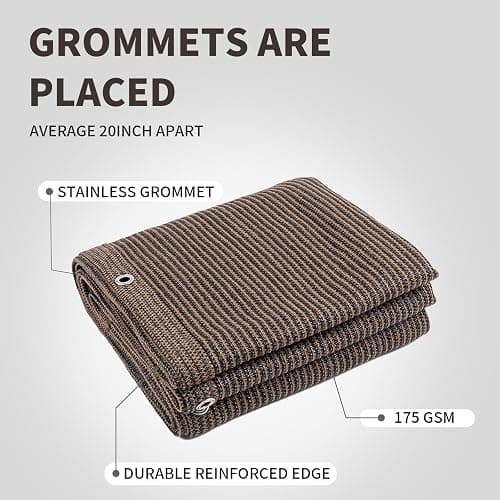 LOVE STORY Balcony Privacy Screen, 3'x10' Brown Deck Shield Screen Fence Cover (HDPE),UV Protection and Weather-Resistant,3 FT Height for Deck, Patio, Backyard, Outdoor Pool, Porch, Railing thumbnail 6