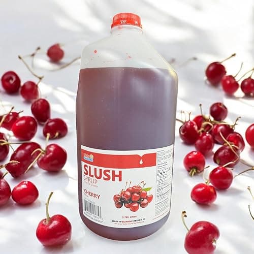ZippySweets - Cherry Flavour Slushy Machine Concentrate - 1 Gallon, 5:1 Slushy Concentrate Mix, Bonus Mixing Guide - Perfect for Home or Commercial Slushie Machine, Slush Machine thumbnail 3