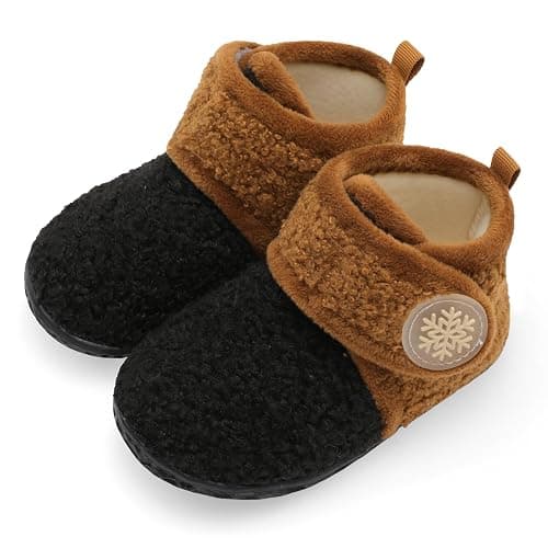 FEETCITY Baby Booties Girls Boys Infant Slippers First Walkers Shoes Warm Socks Newborn Crib Shoes - Image 1