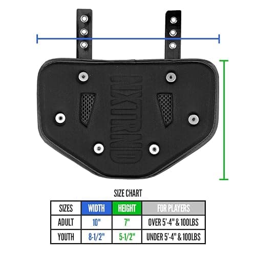 Nxtrnd Football Back Plate, Professional Football Backplates for Shoulder Pads, for Adult & Youth thumbnail 2