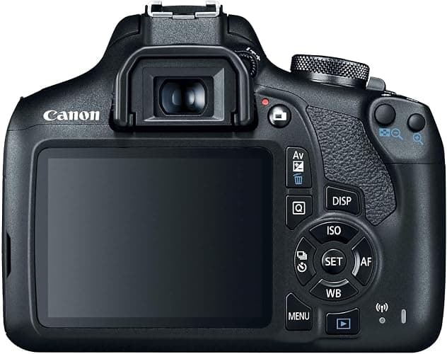 Canon EOS Rebel T7 DSLR Camera with 18-55mm Lens (Black) (Renewed) thumbnail 4