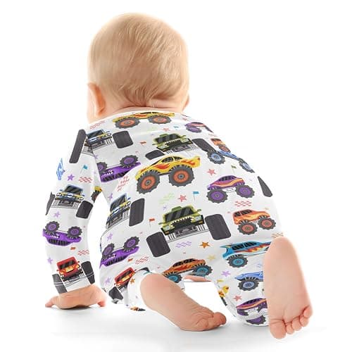 vvfelixl Baby Bodysuits Pants Sets Border Collie Dog Long Sleeve Baby Clothes For Boys Girls 0-24 Months Cow Pattern thumbnail 3