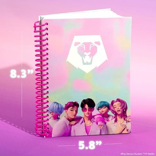 KPop Demon Hunters™ Journal – Saja Boys Edition, 100 Lined Pages, Notebook Measures 5.8 x 8.3, Official K Pop Demon Hunters Merch for K-Pop Fans, Students, Teens thumbnail 3