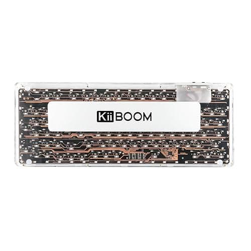 KiiBoom Phantom 98 Hot Swappable Crystal Gasket-Mounted Mechanical Keyboard, Triple Mode NKRO Gaming Keyboard with South-Facing RGB, Clear Keycaps, 8000mAh Battery for Win/Mac (Clear) thumbnail 7