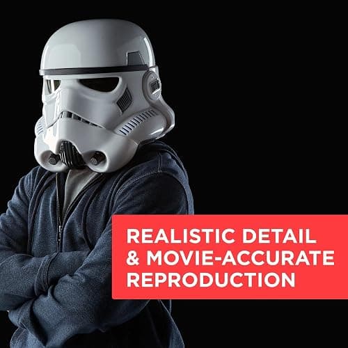 Star Wars The Black Series Imperial Stormtrooper Premium Electronic Helmet, Rogue One: A Story Adult Roleplay Item thumbnail 5