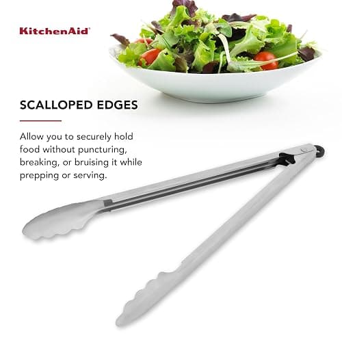 KitchenAid Stainless Steel Long Tongs, 14 Inch thumbnail 4