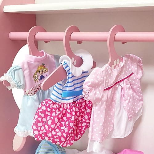 Huang Cheng Toys 12 Pcs Set Handmade Baby Doll Clothes Dress Outfits Costumes for 12 13 14 15 inch Doll，Doll Hat Umbrella Mirror Comb Girl Christmas Birthday Gift for Little Girl thumbnail 4
